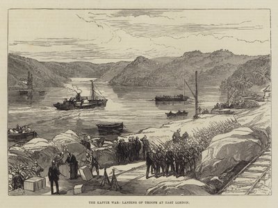 The Kaffir War, Landing of Troops at East London by Sir John Charles Robinson